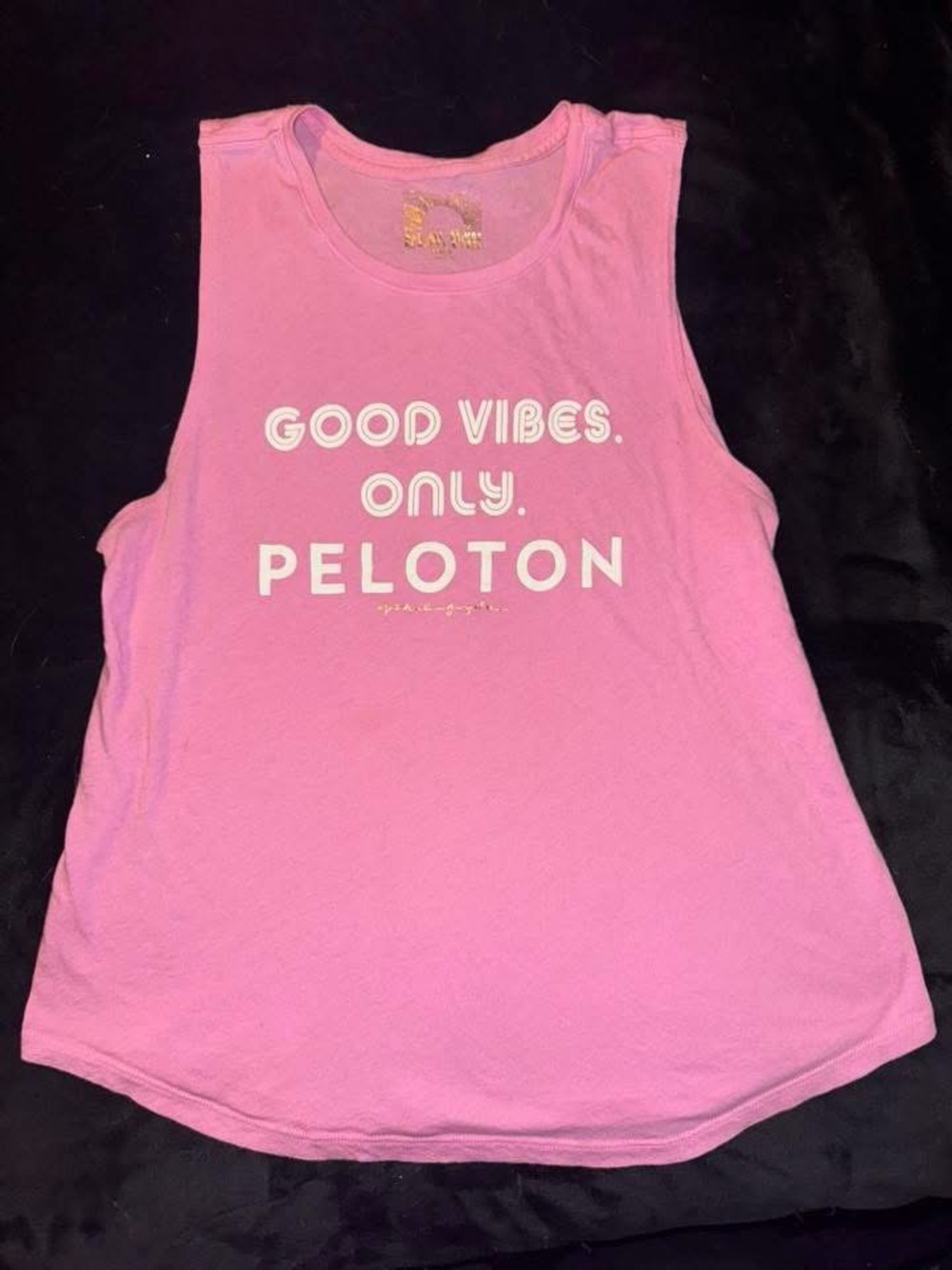 Peloton Pink 'GOOD VIBES. ONLY.' Graphic Tank